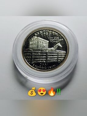 2001 S PROOF CLAD Kentucky Commemorative Coin — Silver Tone